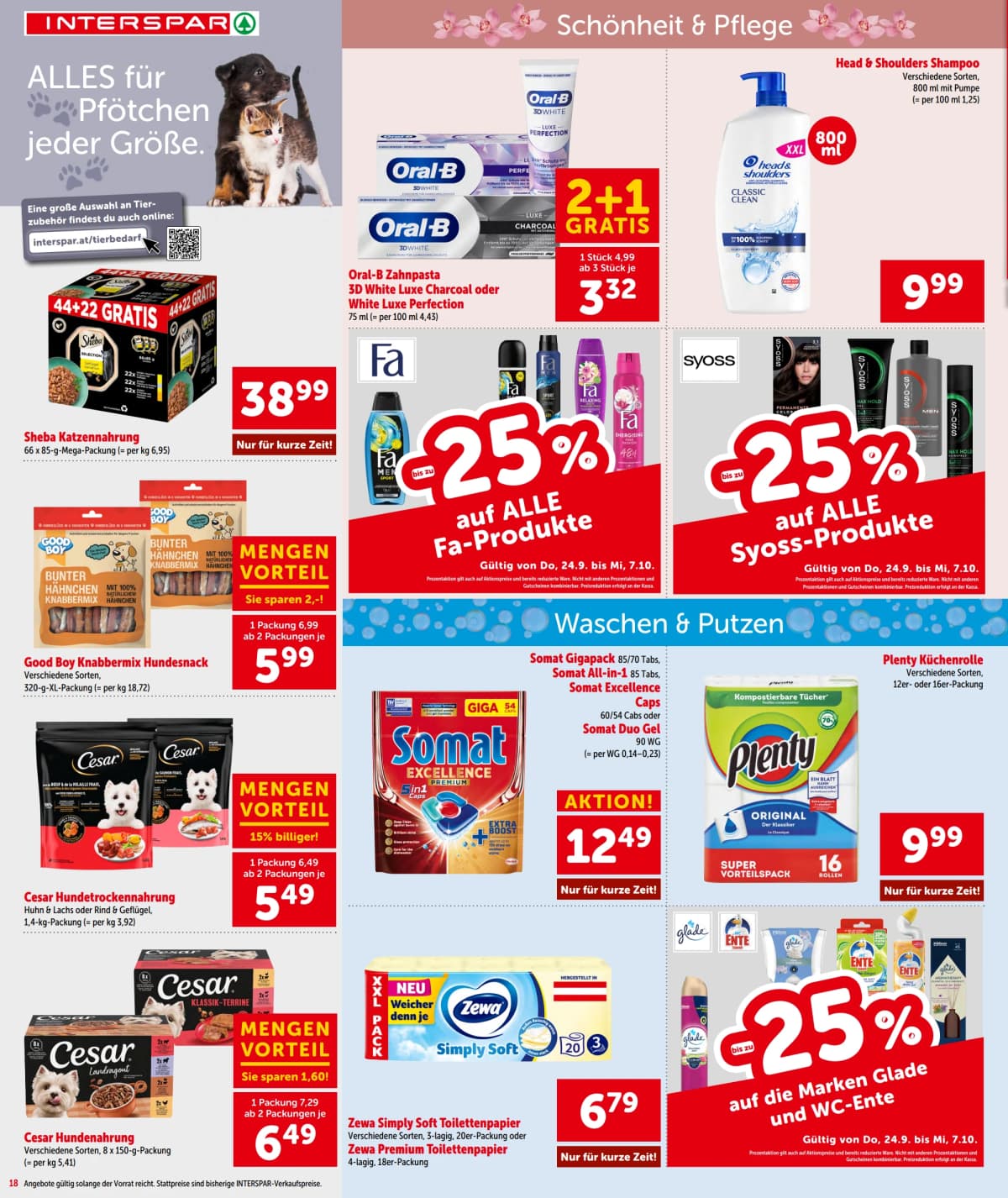 Seite 18 des Interspar Flugblatts – Aktuelle Angebote