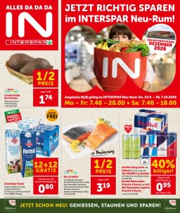 Seite 1 des Interspar Prospekts Neu Rum