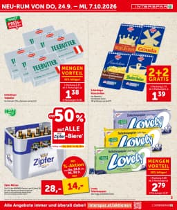 Seite 3 des Interspar Prospekts Neu Rum