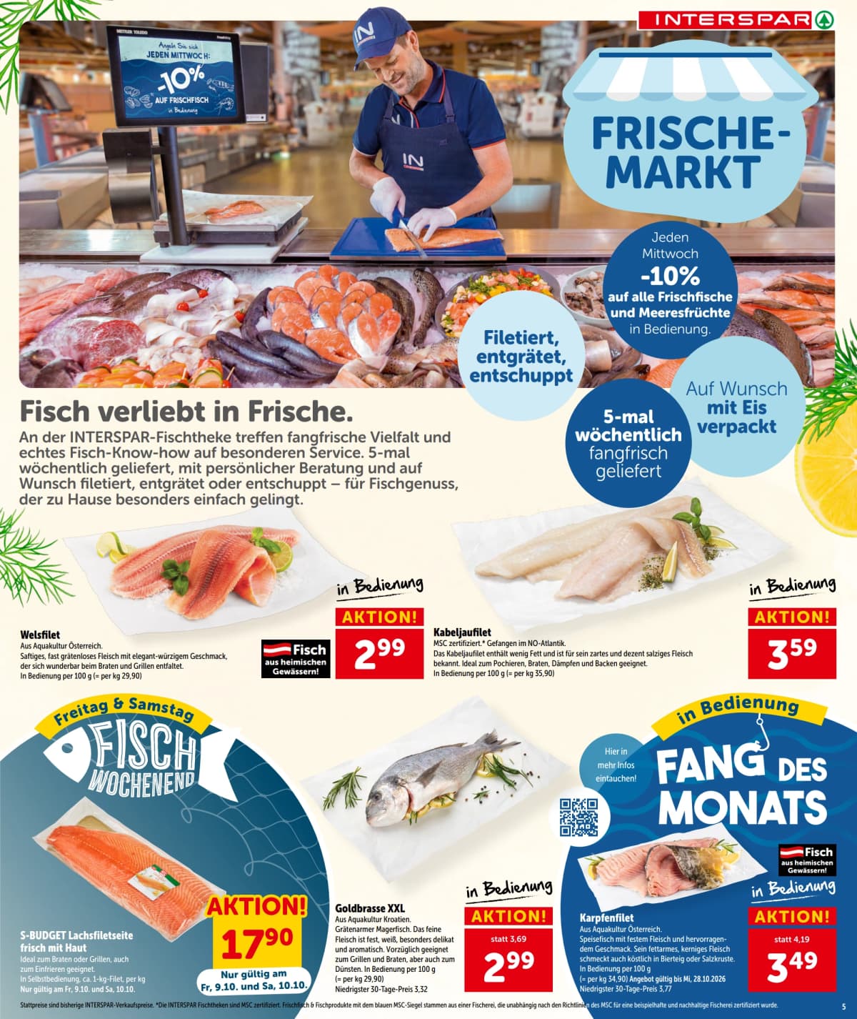 Seite 5 des Interspar Flugblatts – Aktuelle Angebote