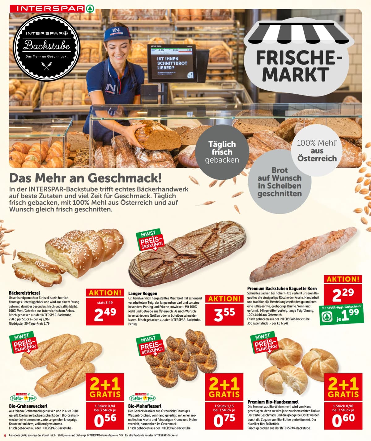 Seite 6 des Interspar Flugblatts – Aktuelle Angebote