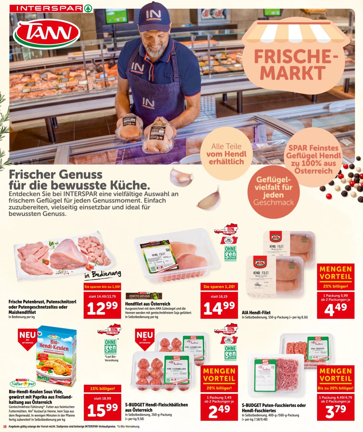 Seite 10 des Interspar Flugblatts – Aktuelle Angebote