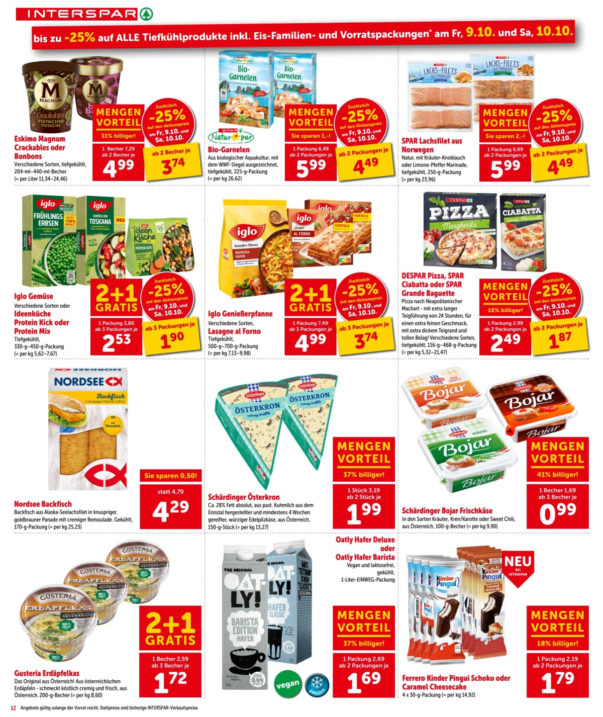 Seite 12 des Interspar Flugblatts – Aktuelle Angebote