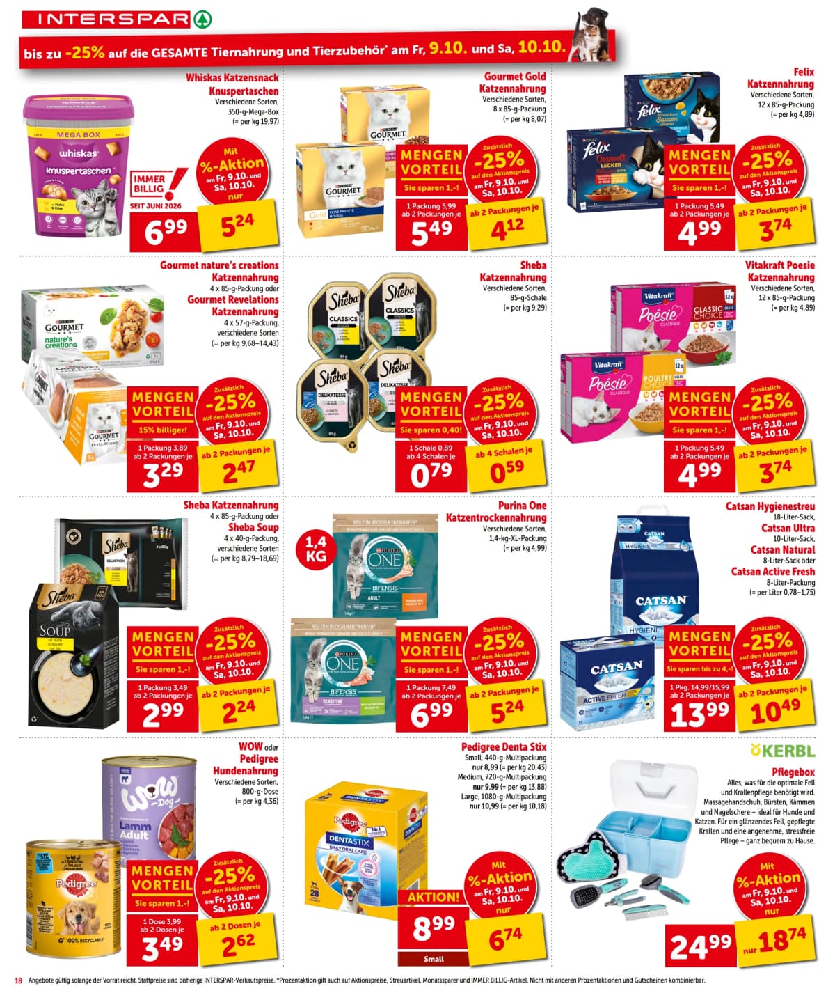 Seite 18 des Interspar Flugblatts – Aktuelle Angebote