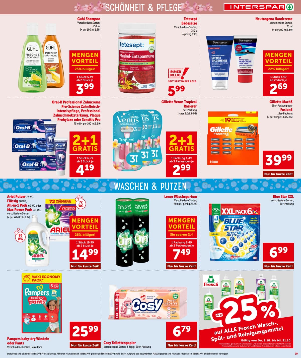 Seite 19 des Interspar Flugblatts – Aktuelle Angebote
