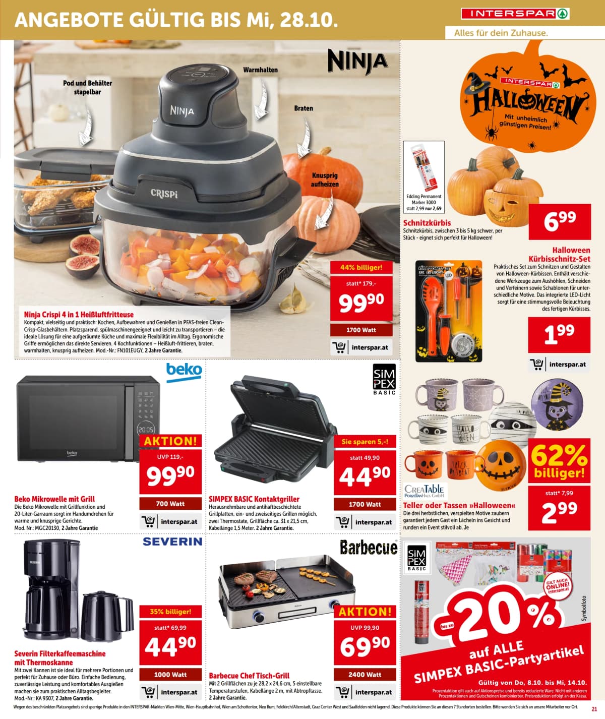 Seite 21 des Interspar Flugblatts – Aktuelle Angebote