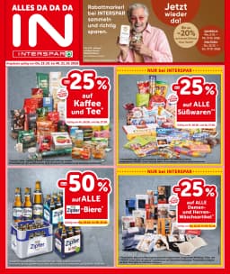 Seite 1 des Interspar Prospekts Aktuelle Angebote