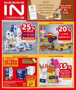 Seite 1 des Interspar Prospekts Aktuelle Angebote