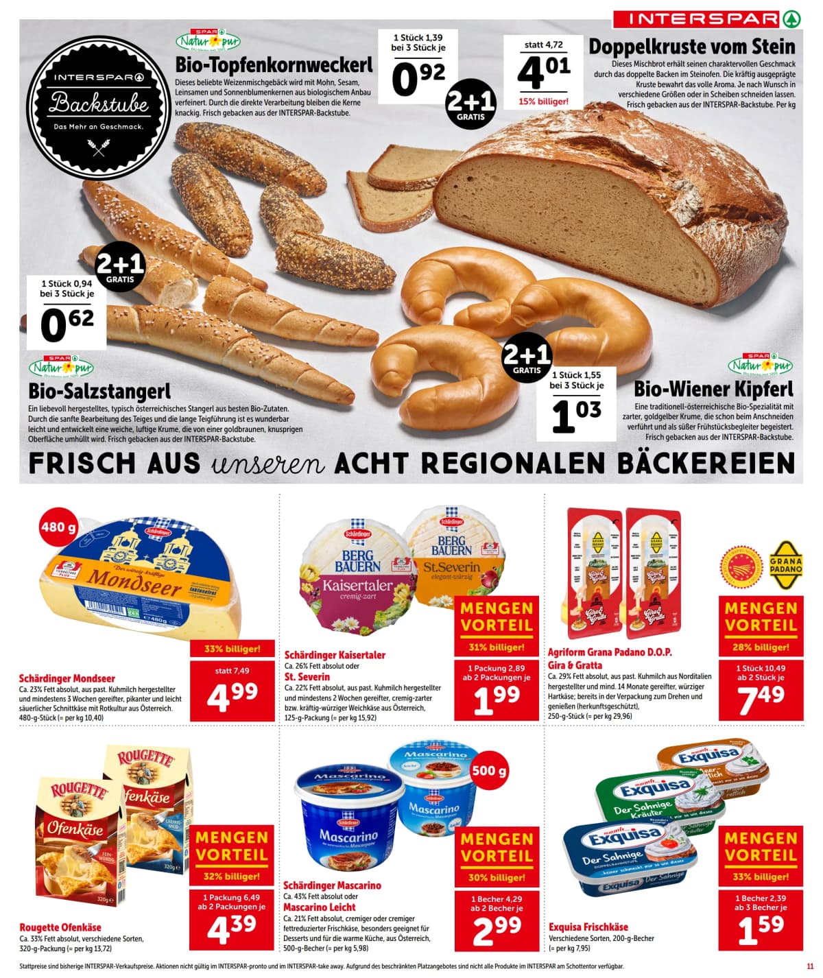 Seite 11 des Interspar Flugblatts – Aktuelle Angebote