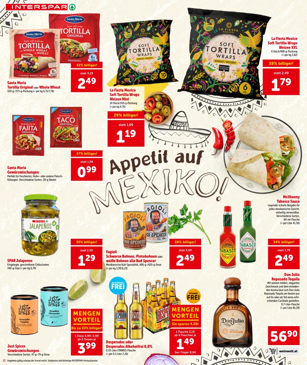 Seite 12 des Interspar Flugblatts – Aktuelle Angebote