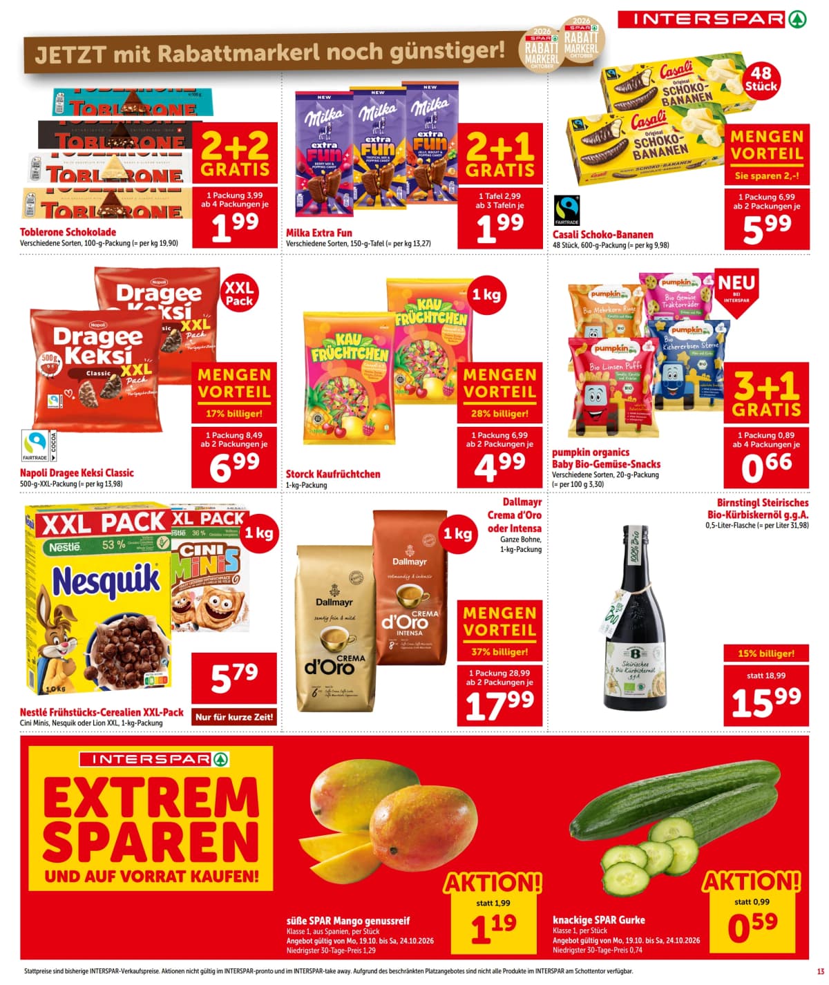 Seite 13 des Interspar Flugblatts – Aktuelle Angebote