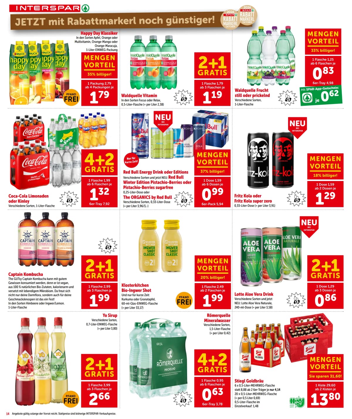 Seite 14 des Interspar Flugblatts – Aktuelle Angebote