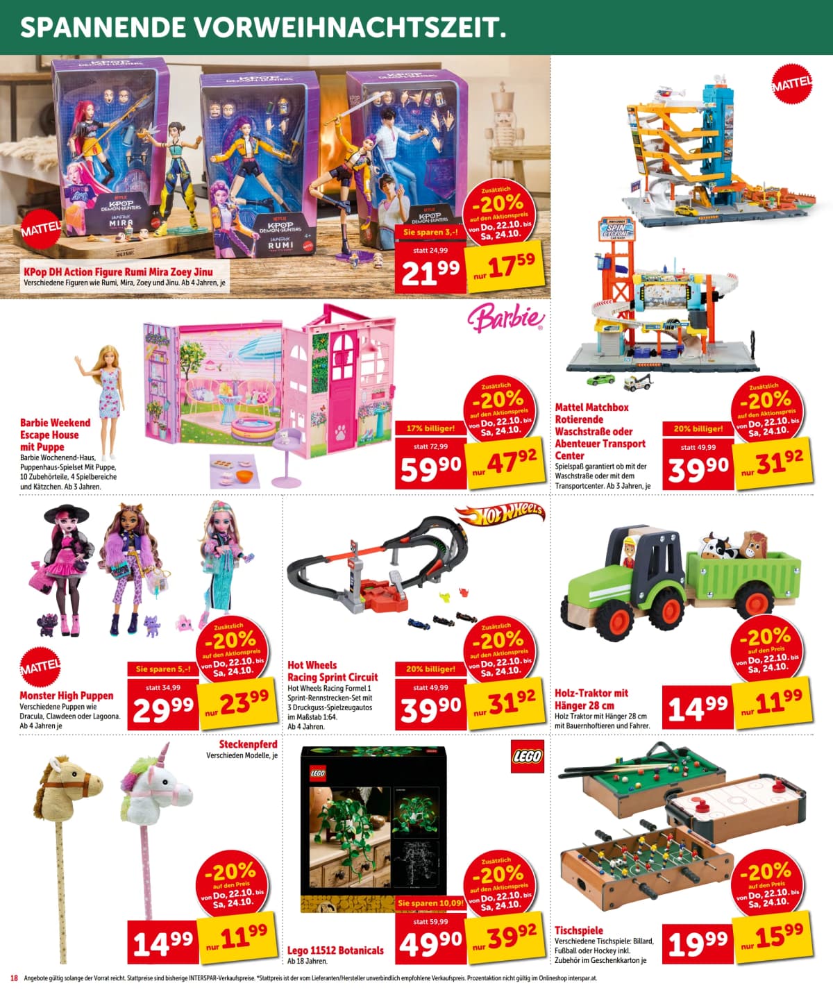Seite 18 des Interspar Flugblatts – Aktuelle Angebote