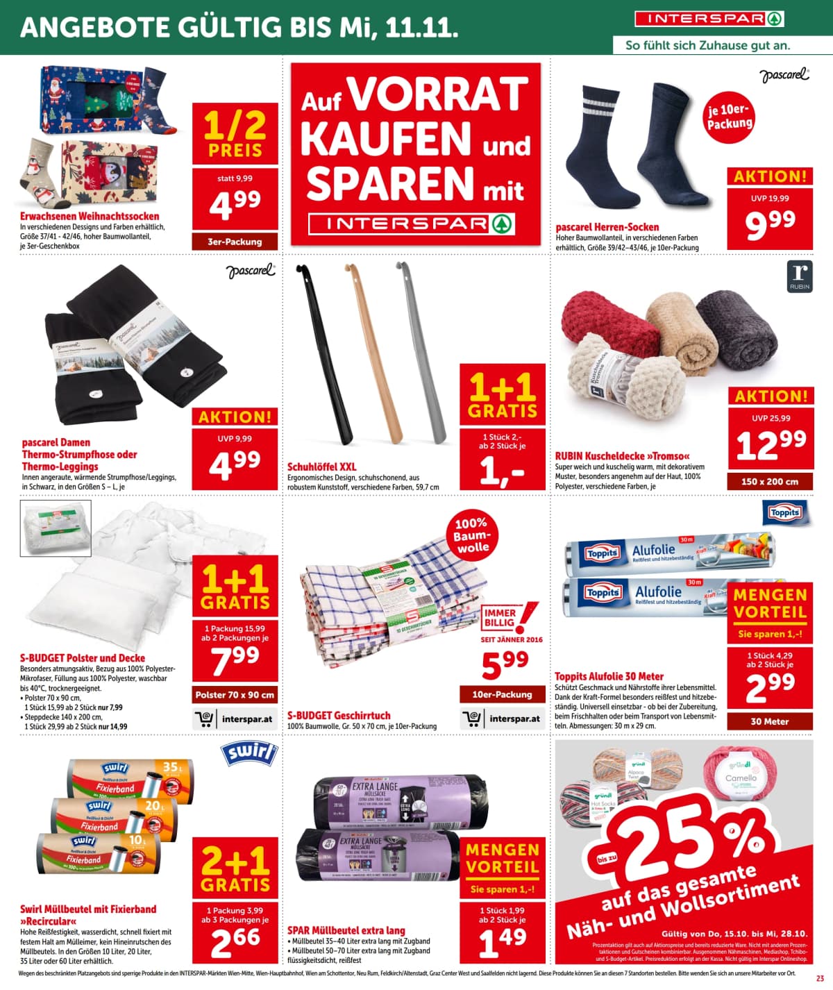 Seite 23 des Interspar Flugblatts – Aktuelle Angebote