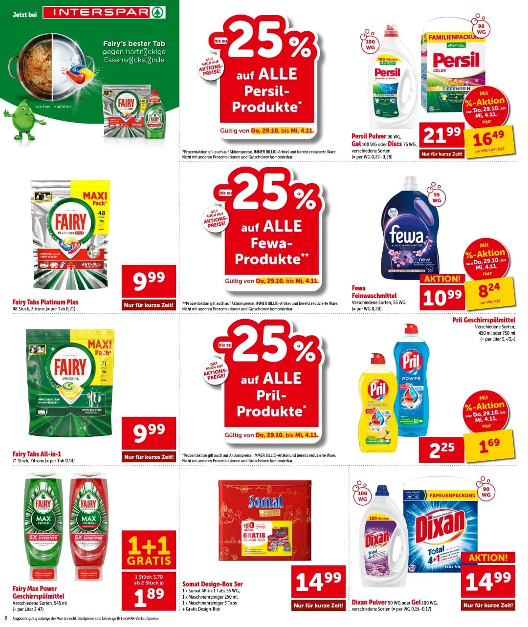 Seite 8 des Interspar Flugblatts – Aktuelle Angebote