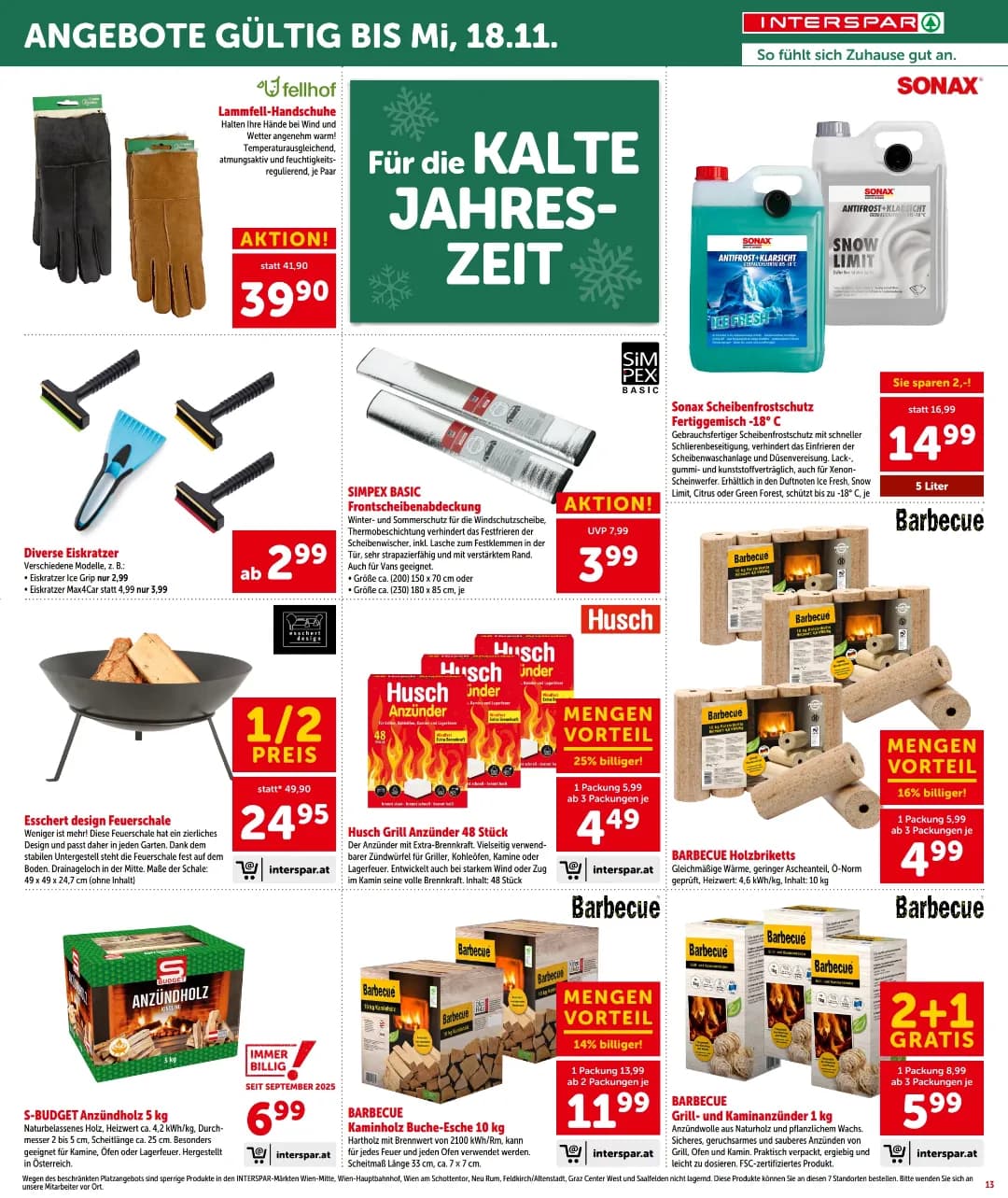 Seite 13 des Interspar Flugblatts – Aktuelle Angebote