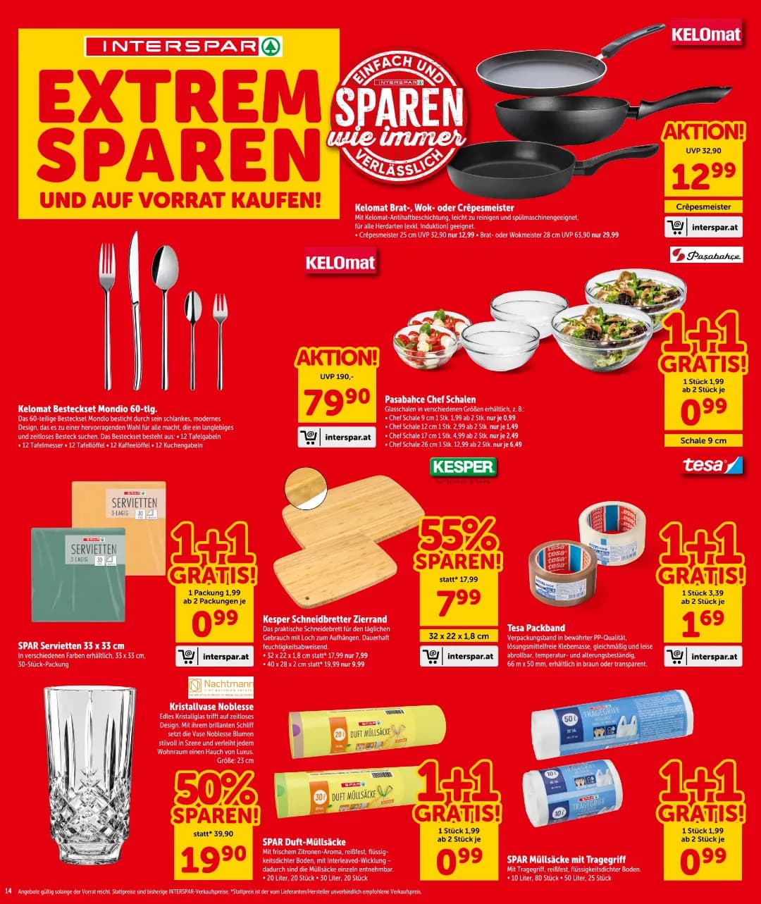 Seite 14 des Interspar Flugblatts – Aktuelle Angebote