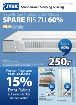 Seite 1 des Jysk Prospekts Flyer