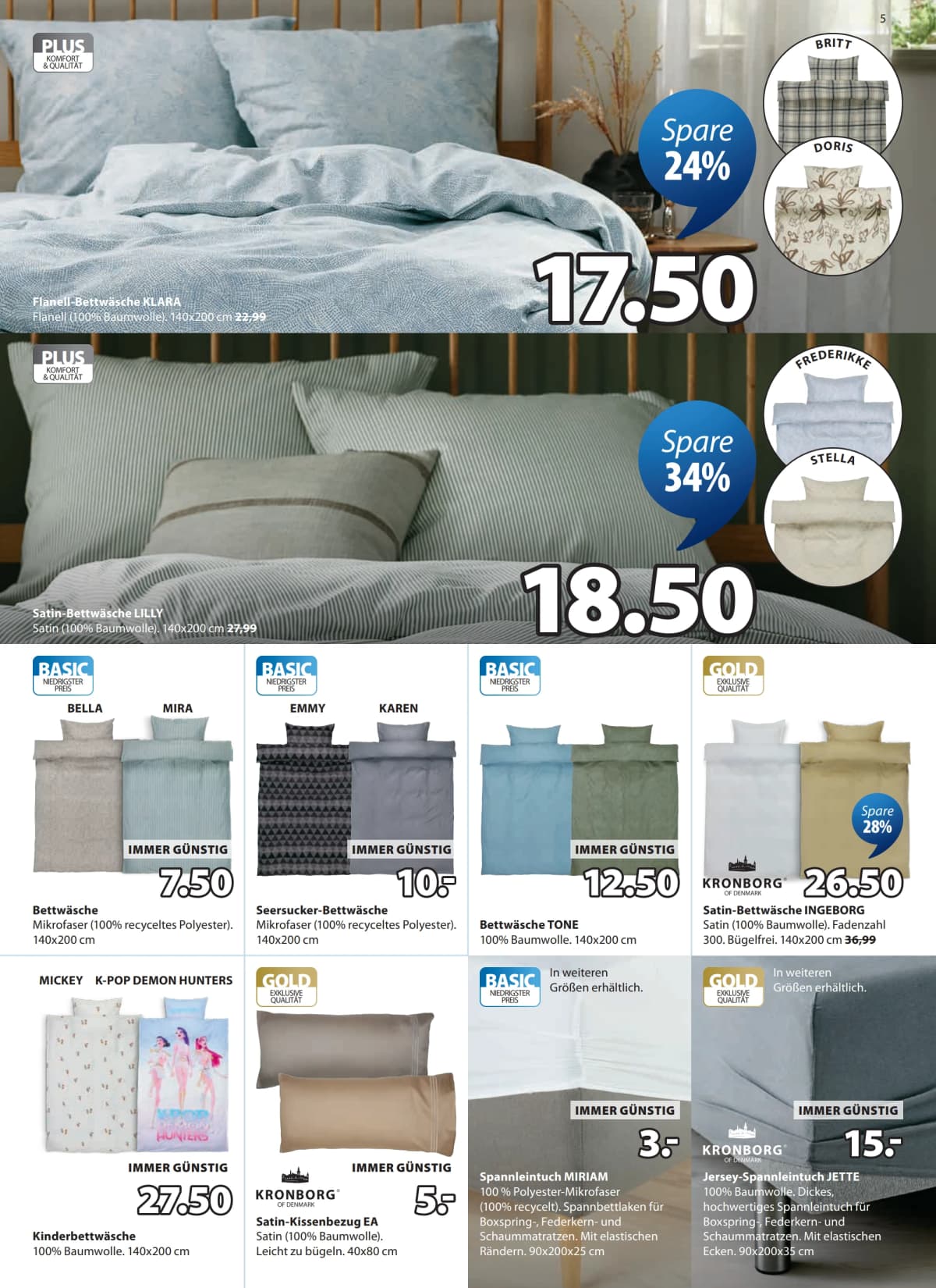 Seite 5 des Jysk Flugblatts – Flyer