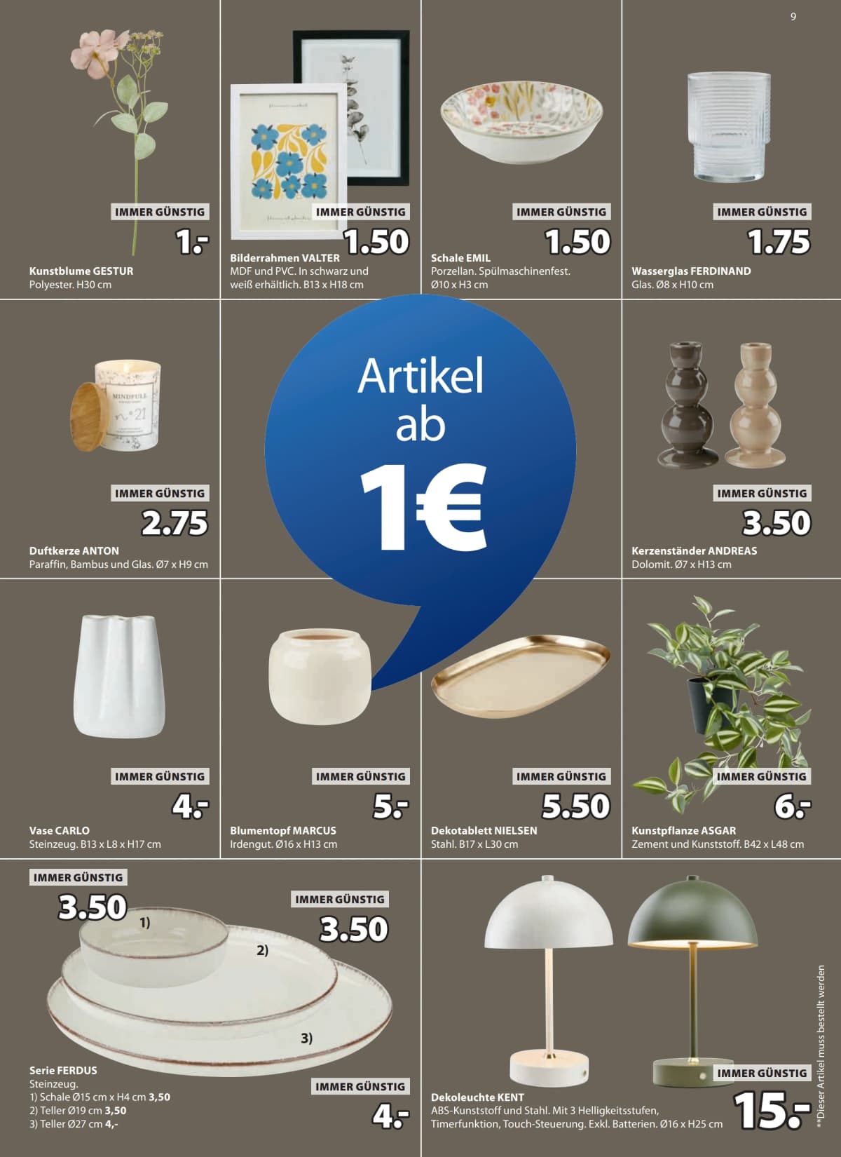 Seite 9 des Jysk Flugblatts – Flyer