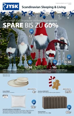 Seite 1 des Jysk Prospekts Spare bis zu 60%