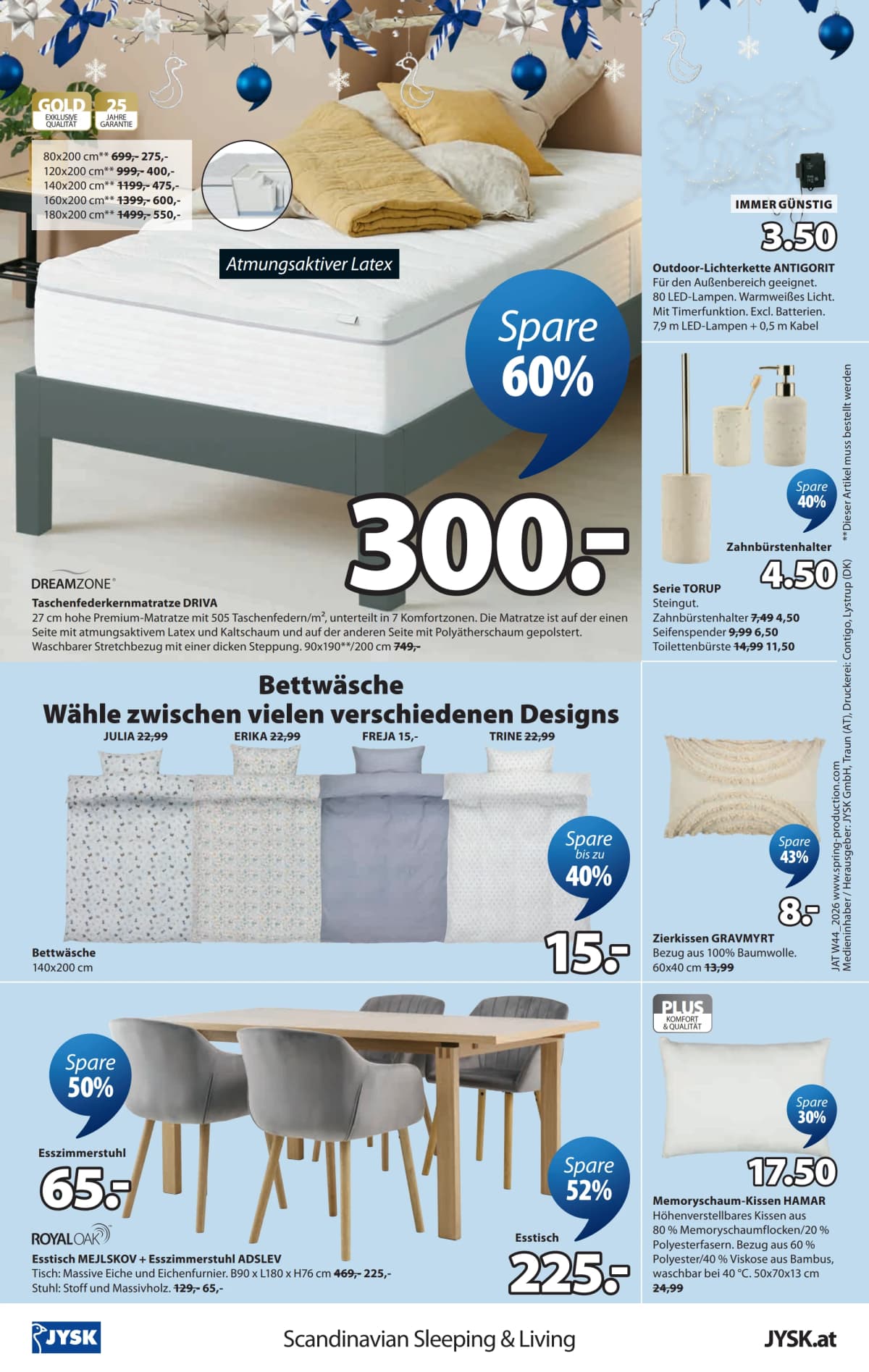 Seite 24 des Jysk Flugblatts – Spare bis zu 60%