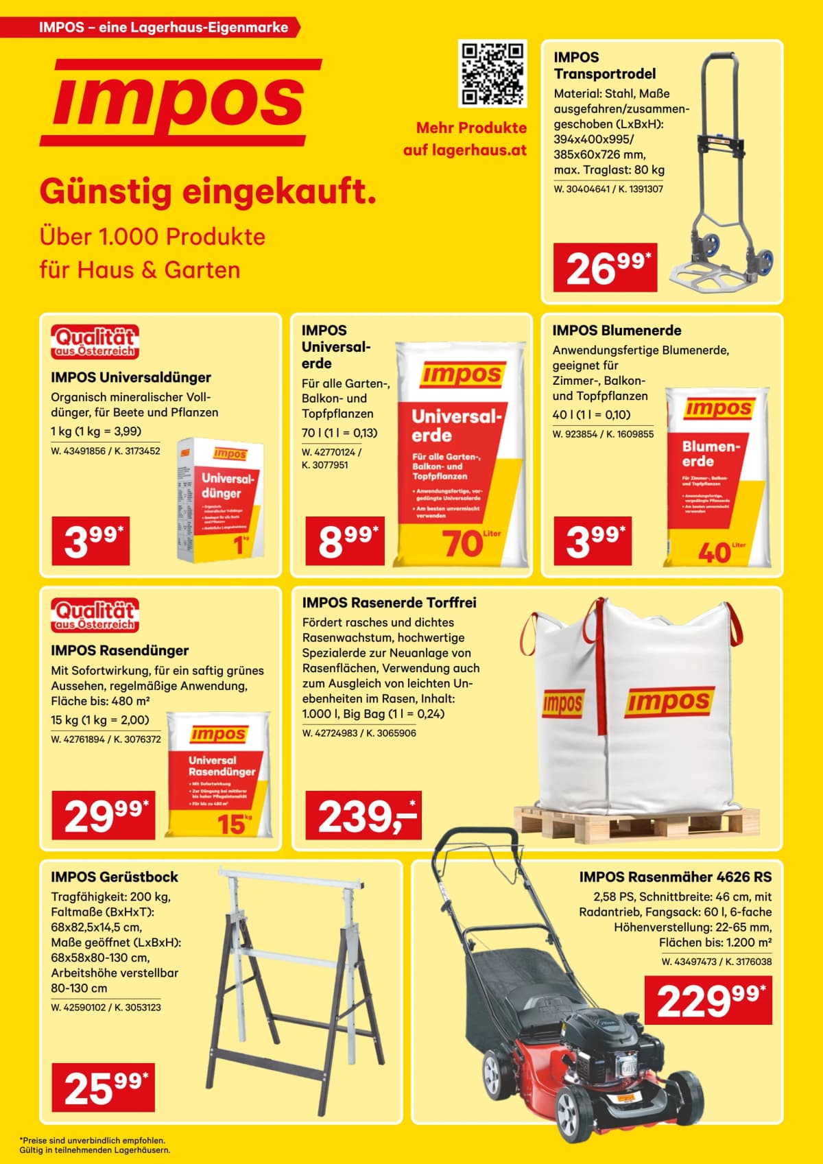 Seite 4 des Lagerhaus Flugblatts – Aktuelle Angebote