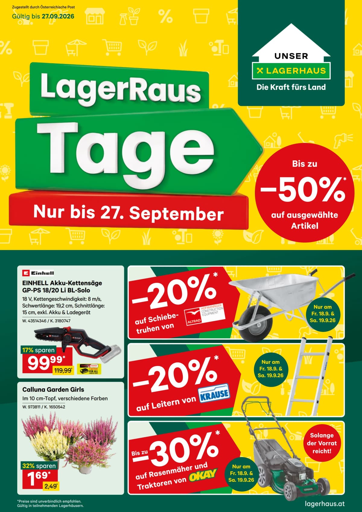 Lagerhaus katalog Aktuelle Angebote, 14.09.2026. – 27.09.2026.