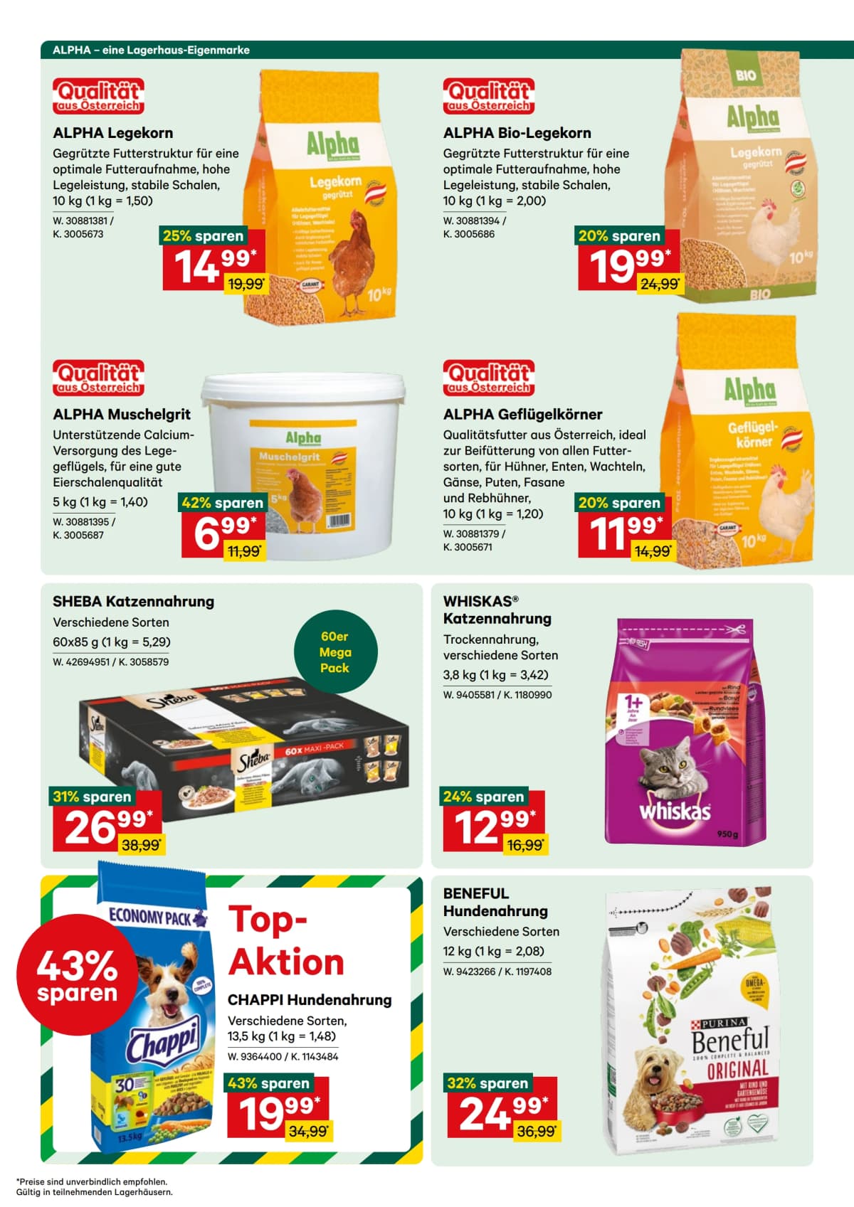 Seite 10 des Lagerhaus Flugblatts – Aktuelle Angebote