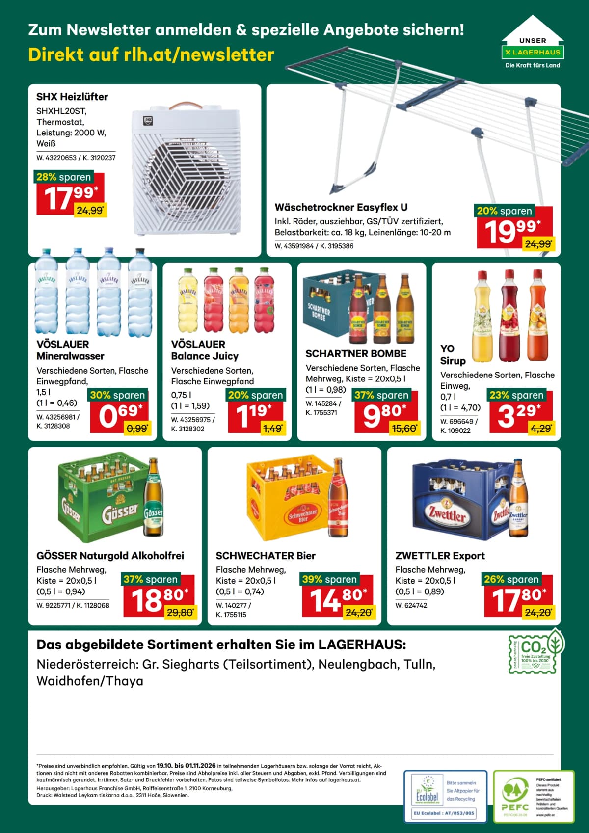 Seite 12 des Lagerhaus Flugblatts – Aktuelle Angebote