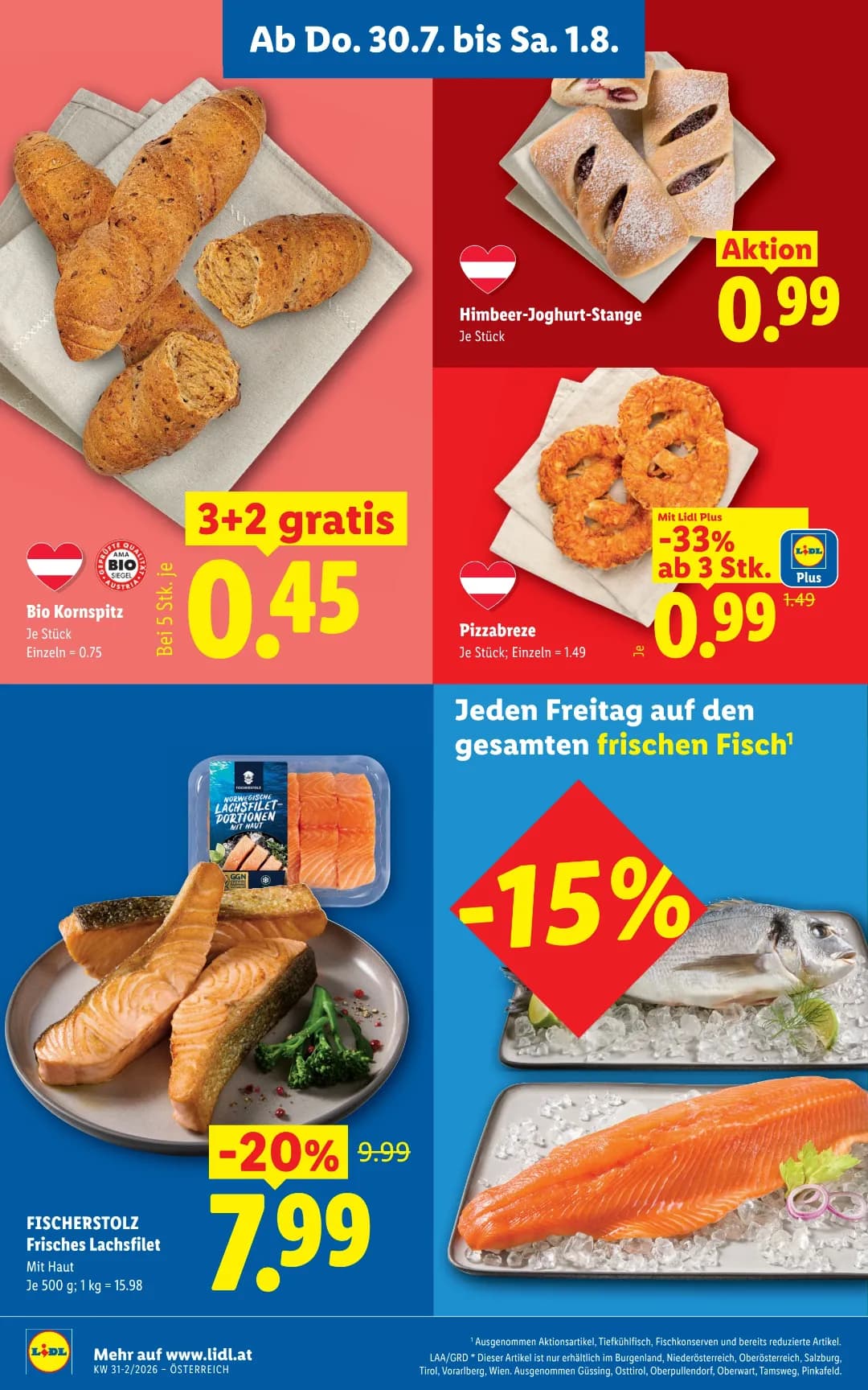Seite 8 des Lidl Flugblatts – Wochenangebote ab 31.07.2026