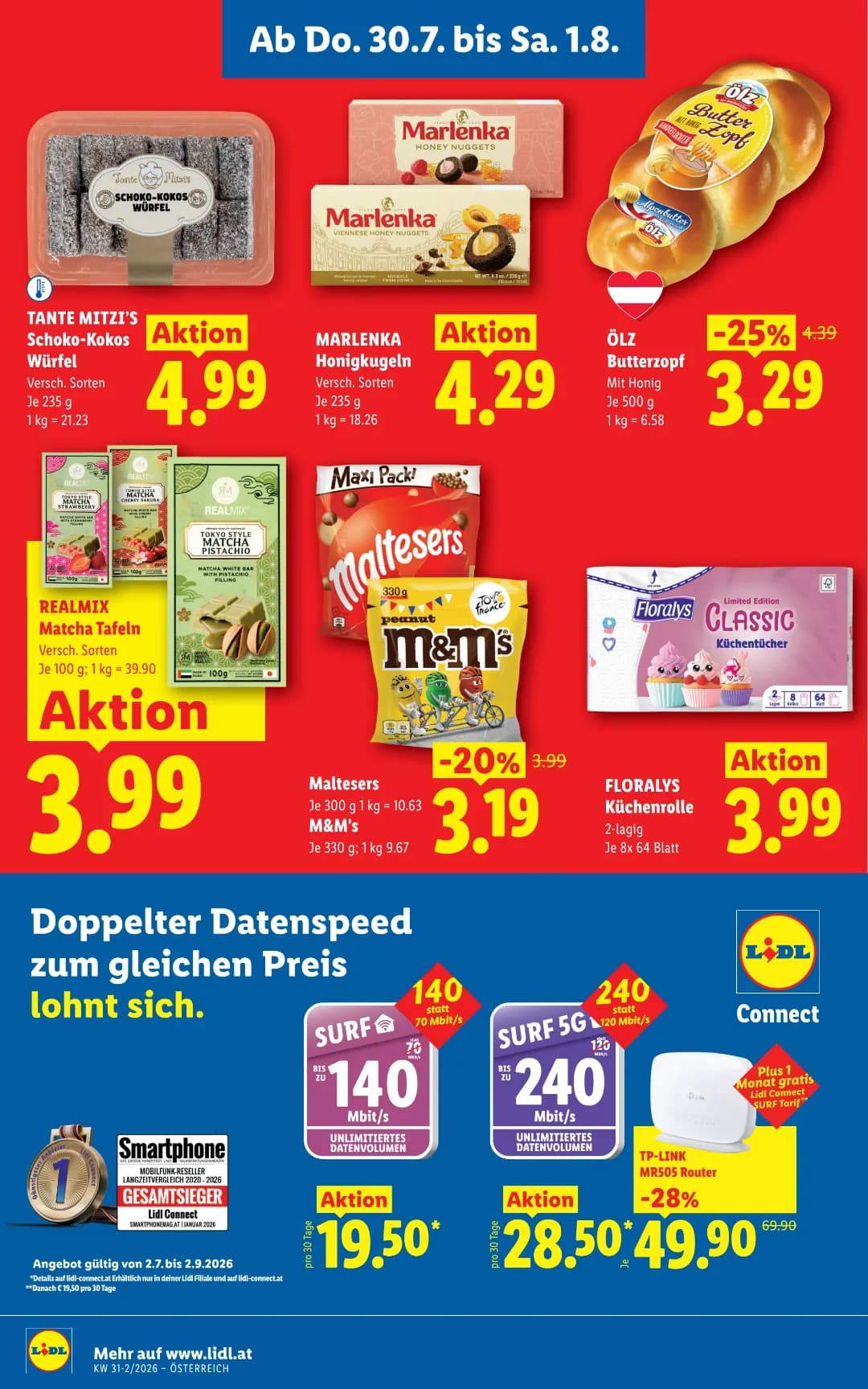 Seite 16 des Lidl Flugblatts – Wochenangebote ab 31.07.2026