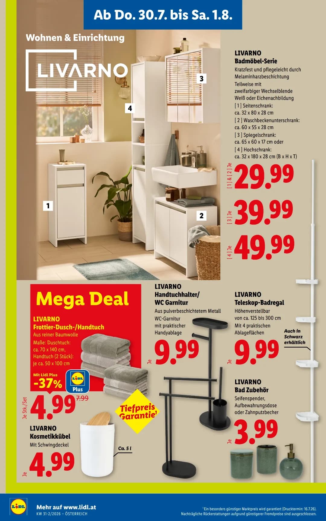 Seite 22 des Lidl Flugblatts – Wochenangebote ab 31.07.2026