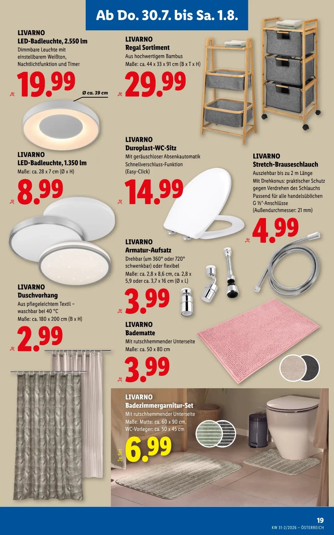 Seite 23 des Lidl Flugblatts – Wochenangebote ab 31.07.2026