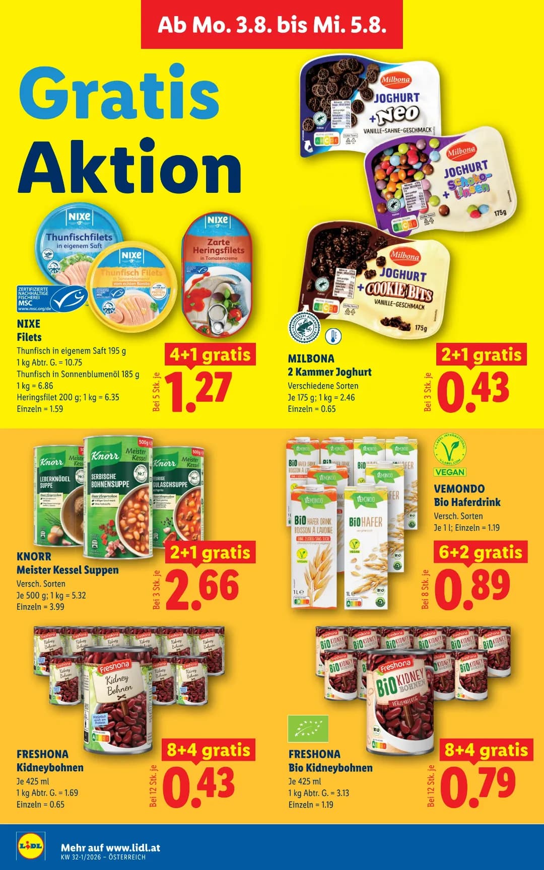 Seite 43 des Lidl Flugblatts – Wochenangebote ab 31.07.2026
