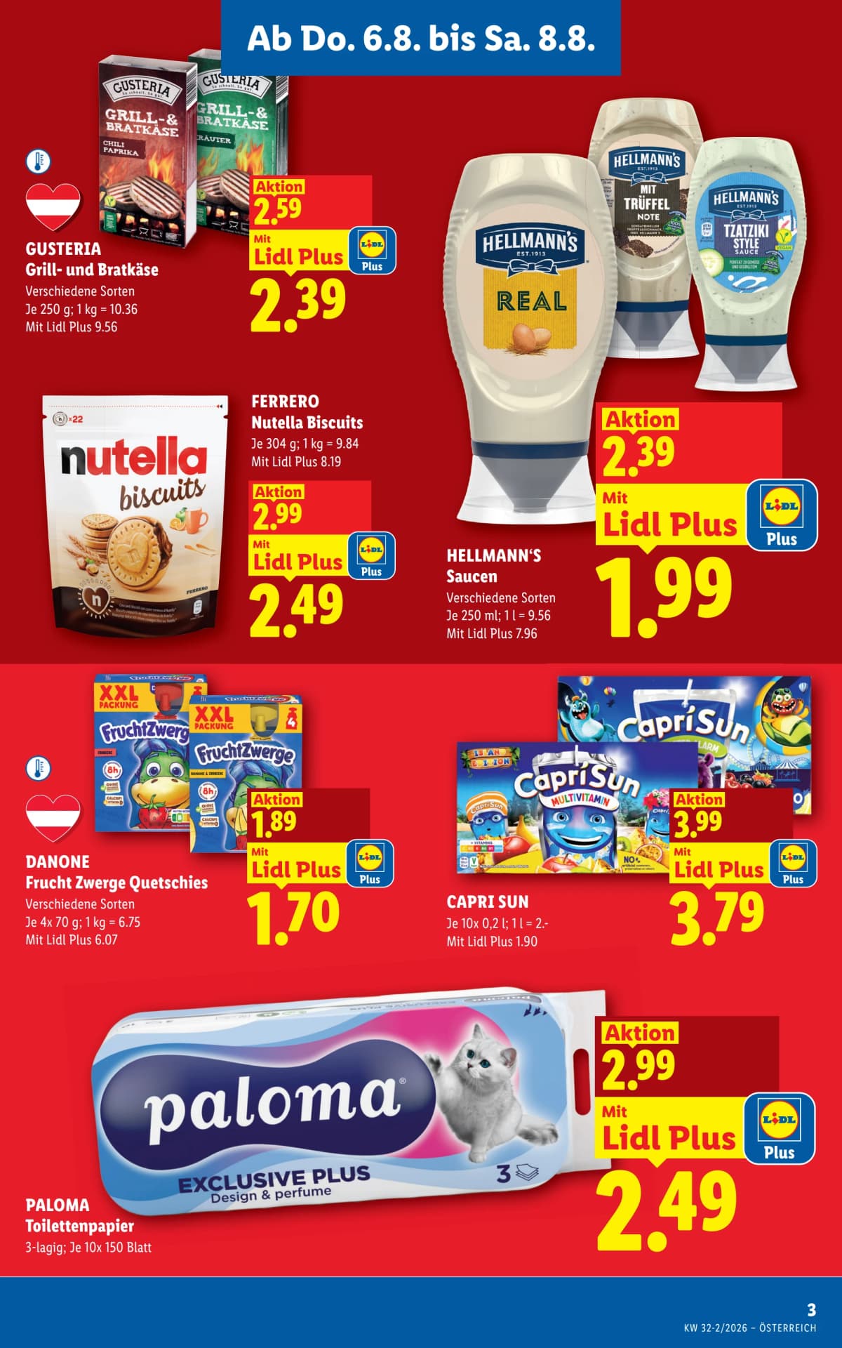 Seite 3 des Lidl Flugblatts – Aktuelle Angebote ab 23.08.2026.