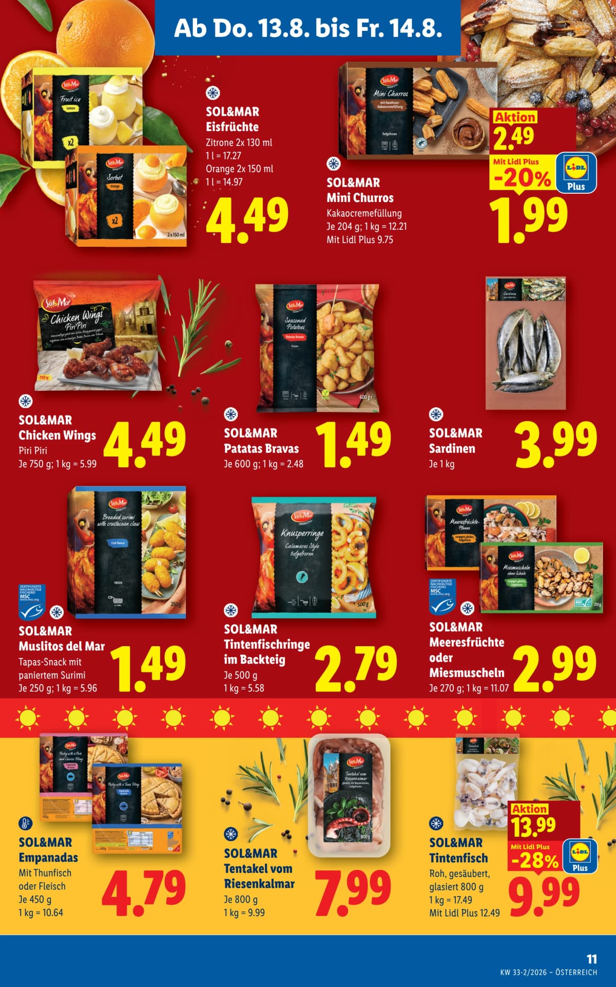 Seite 13 des Lidl Flugblatts – Aktuelle Angebote ab 23.08.2026.