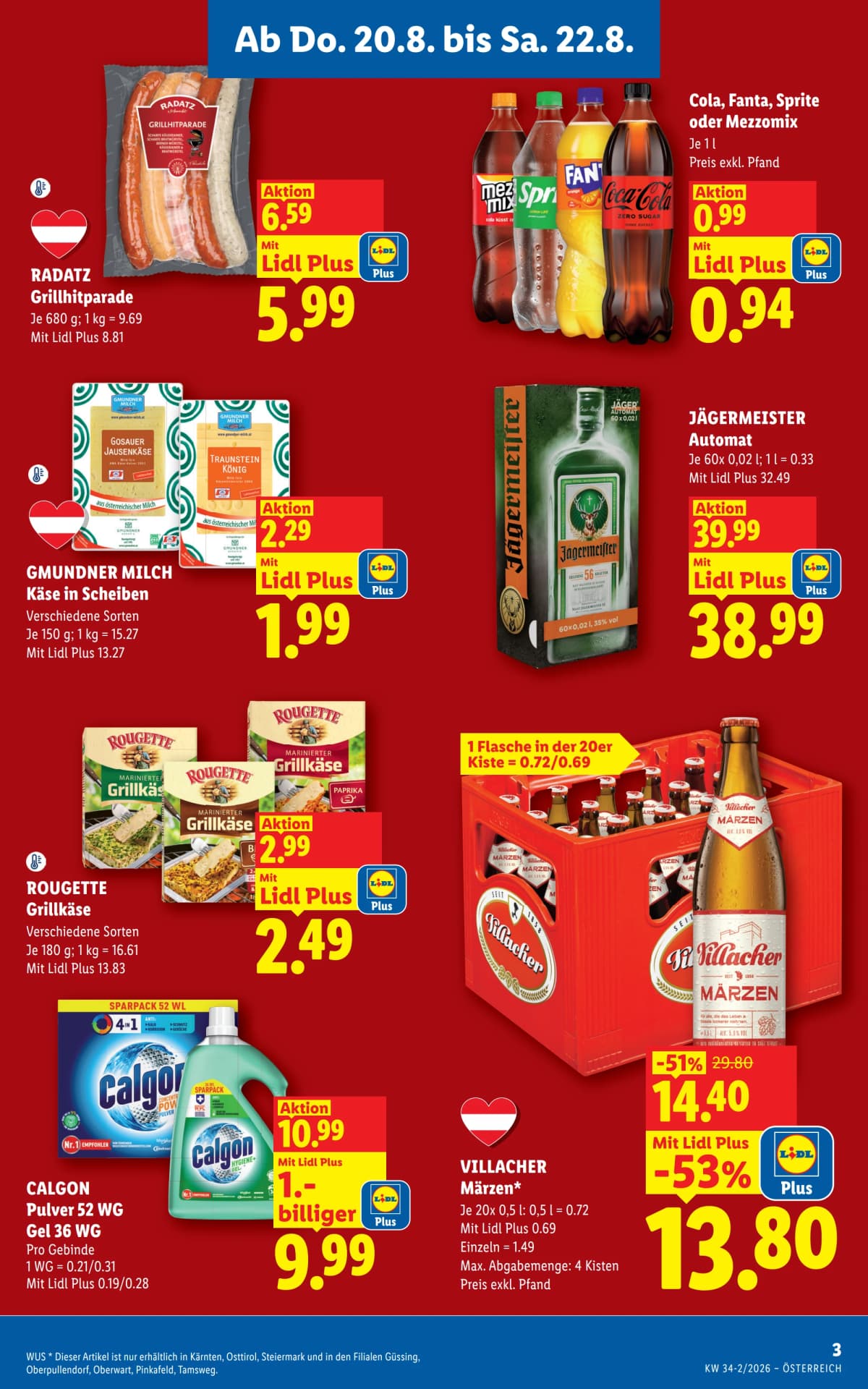 Seite 3 des Lidl Flugblatts – Aktuelle Angebote ab 23.08.2026.