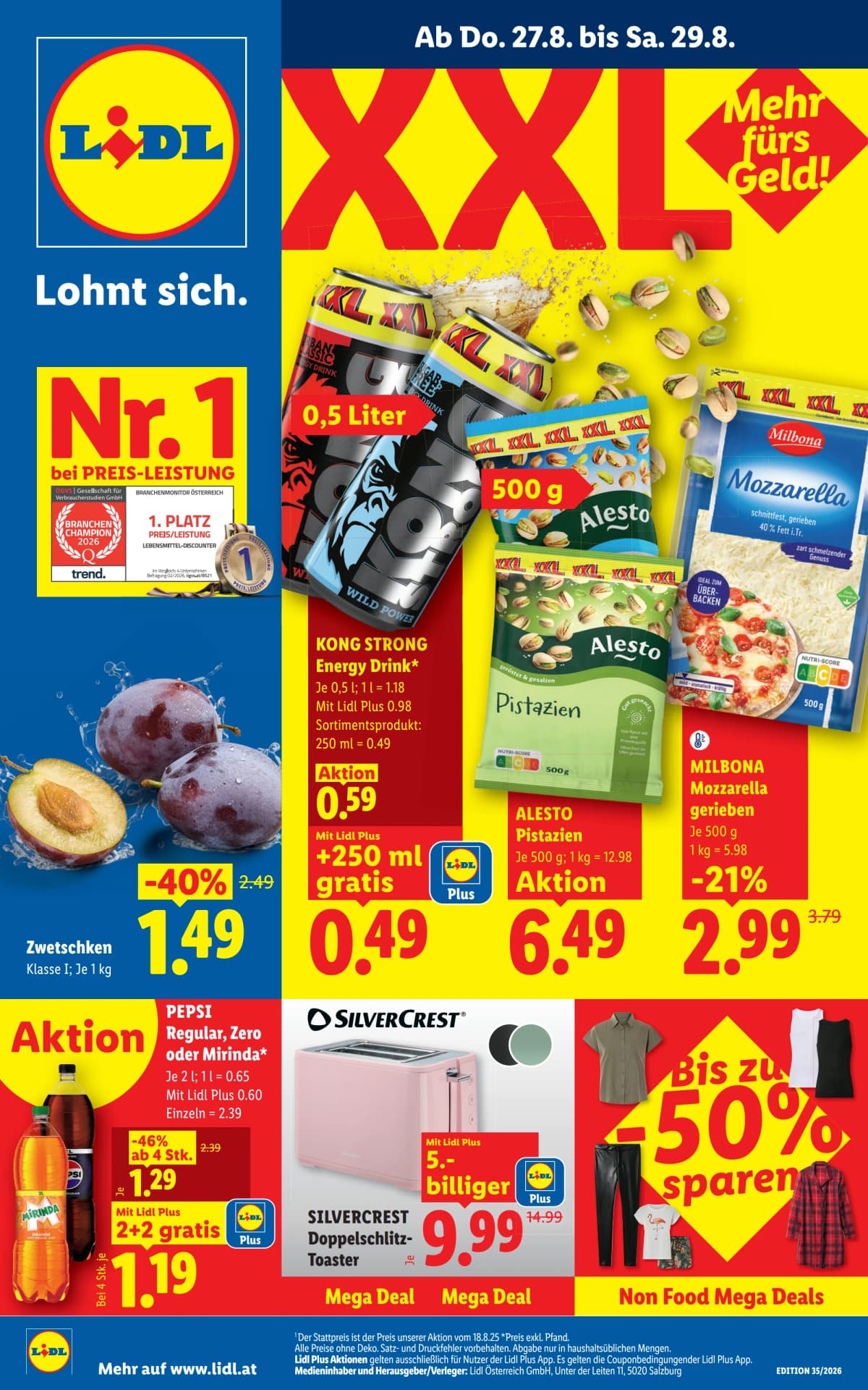 Seite 1 des Lidl Flugblatts – Aktuelle angebote
