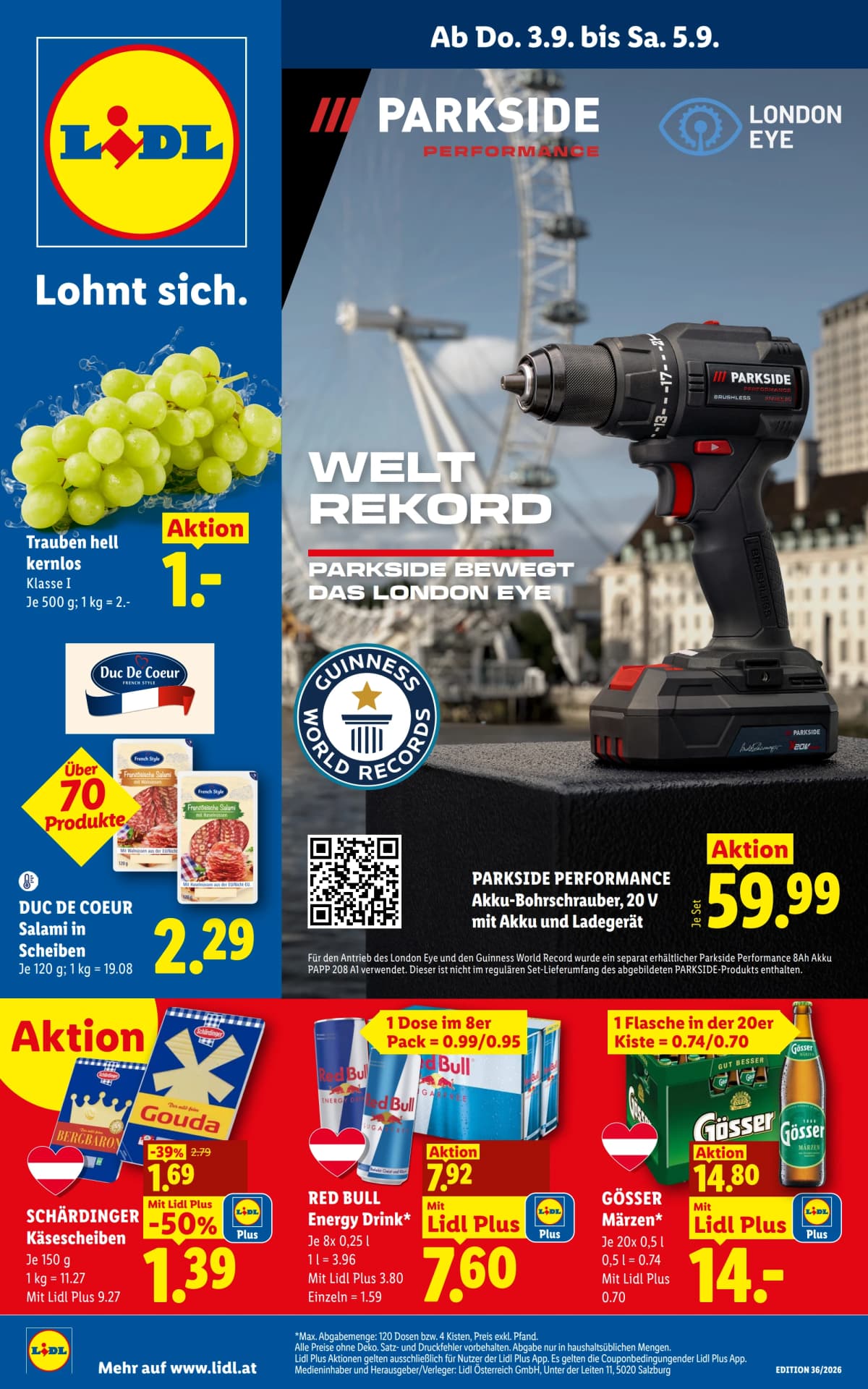 Seite 1 des Lidl Flugblatts – Aktuelle Angebote ab 09.09.2026.
