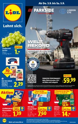 Seite 1 des Lidl Prospekts Aktuelle Angebote