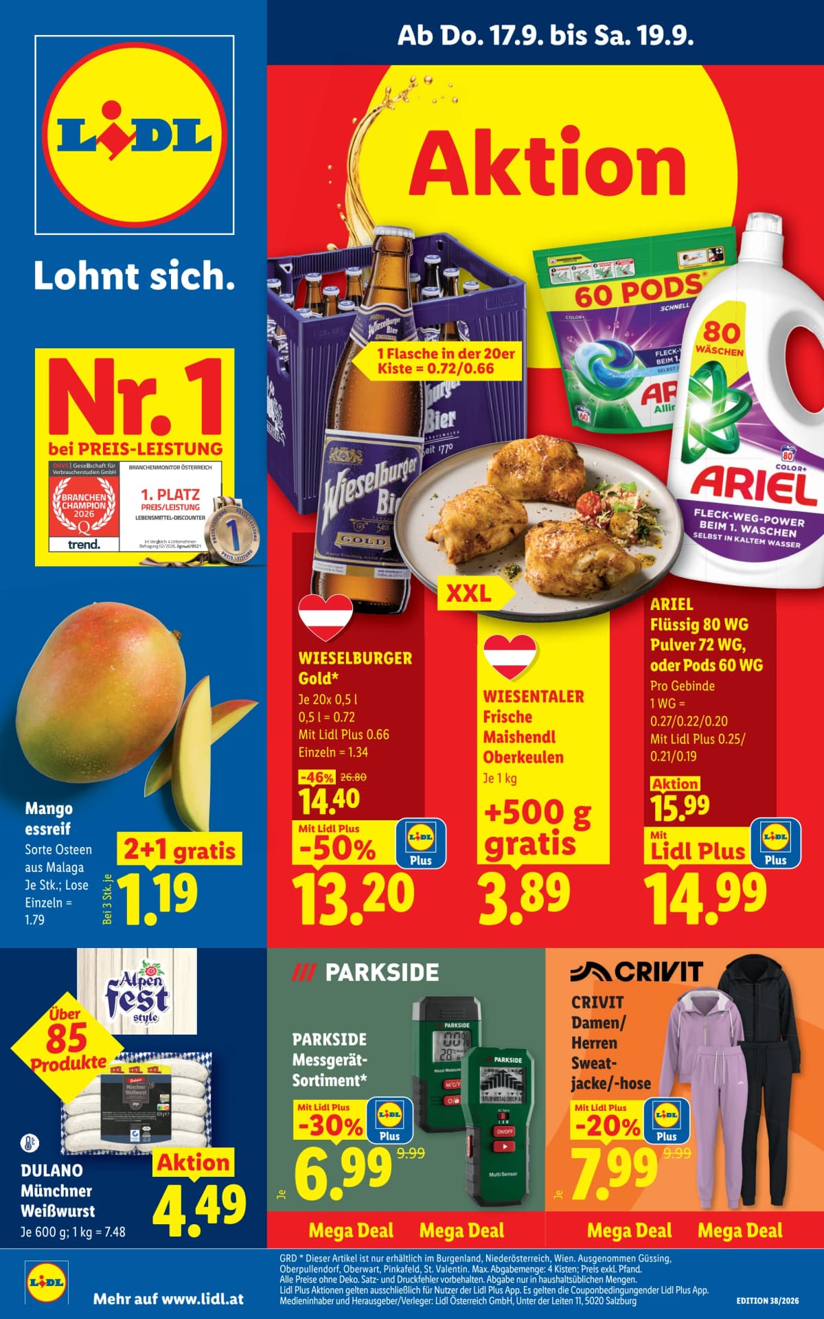 Titelblatt des Lidl Prospekts Aktuelle Angebote
