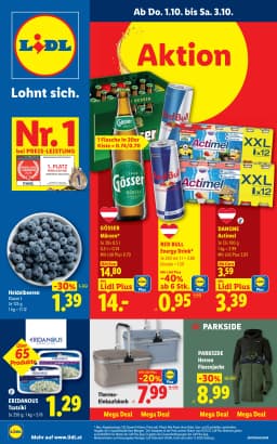 Seite 1 des Lidl Prospekts Aktuelle Angebote