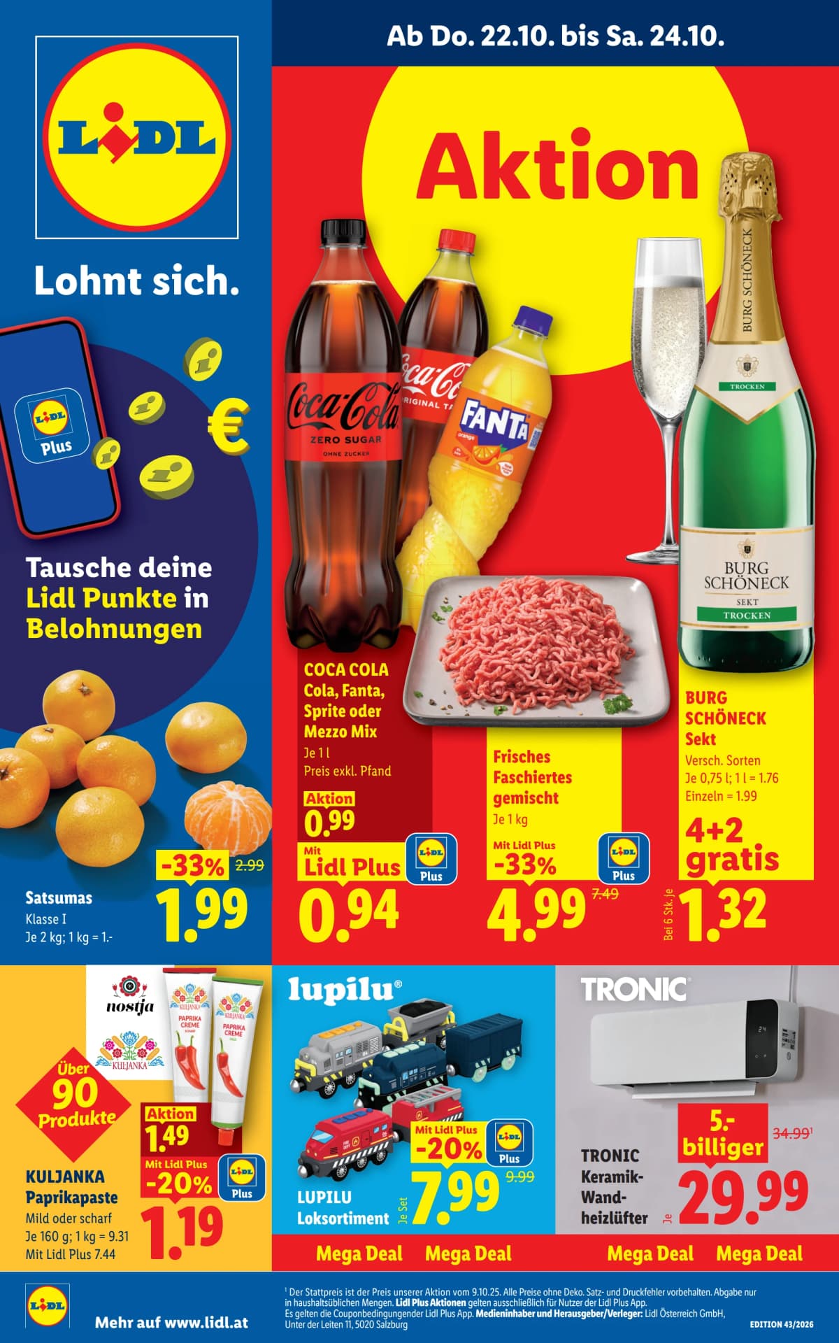 Titelblatt des Lidl Prospekts Aktuelle Angebote