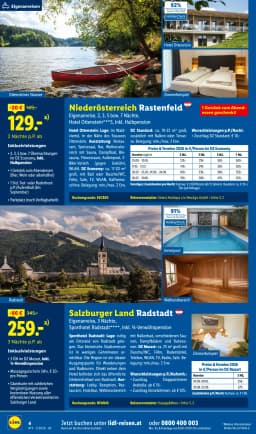 Seite 4 des Lidl Reisen Prospekts Reisen