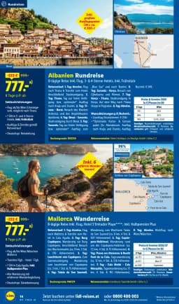 Seite 14 des Lidl Reisen Prospekts Reisen