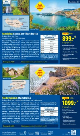 Seite 15 des Lidl Reisen Prospekts Reisen