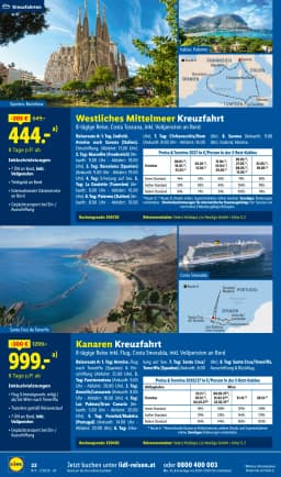 Seite 22 des Lidl Reisen Prospekts Reisen