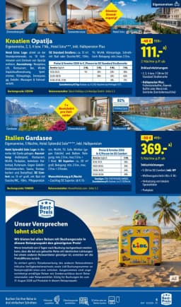 Seite 5 des Lidl Reisen Prospekts August Reise-Highlights