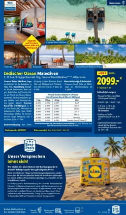 Seite 9 des Lidl Reisen Prospekts August-September Reise-Highlights
